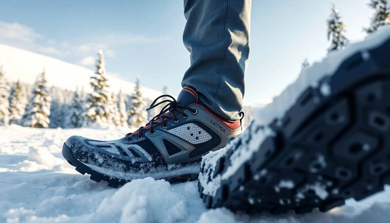 Auto Kufen für erstklassige Leistung im Schnee präsentieren sich in einem beeindruckenden Wintersetting.