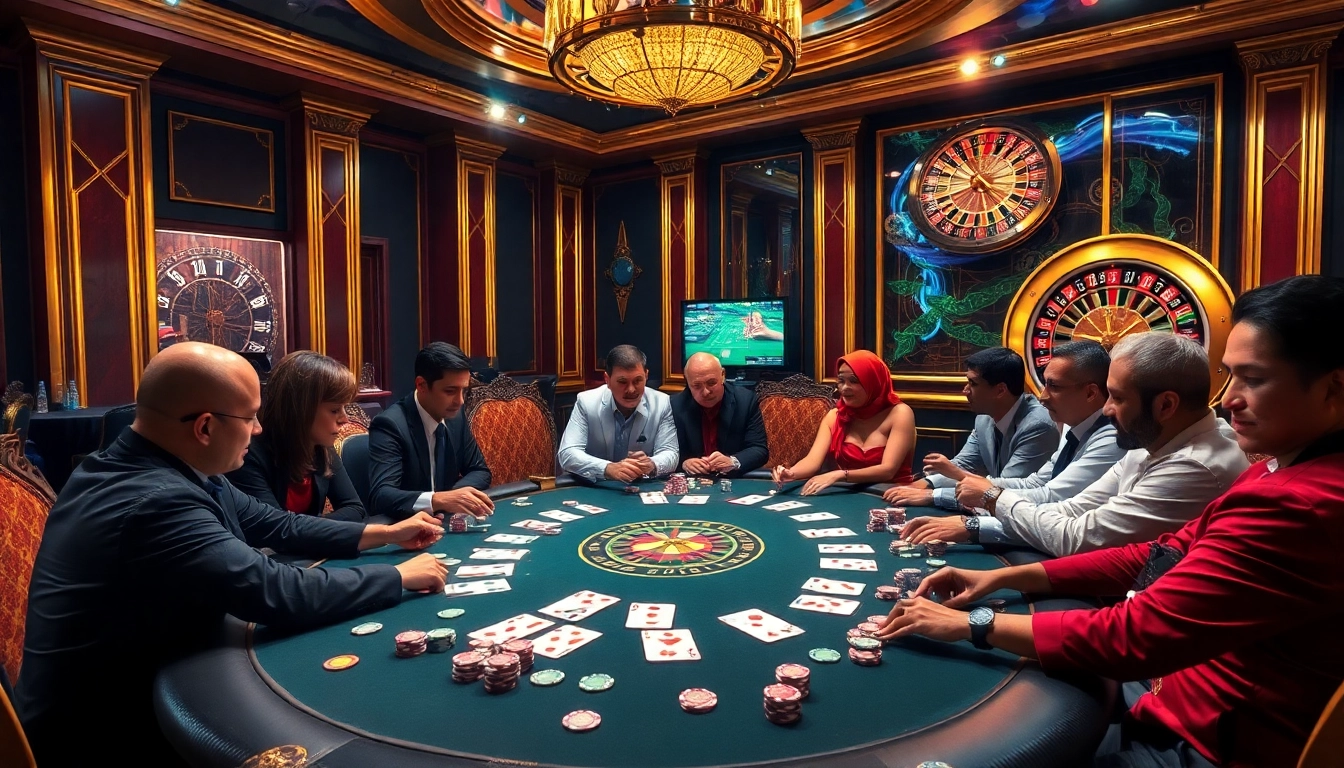 Engage in high-stakes poker at https://da88.education/, showcasing thrilling gameplay and luxury casino ambiance.