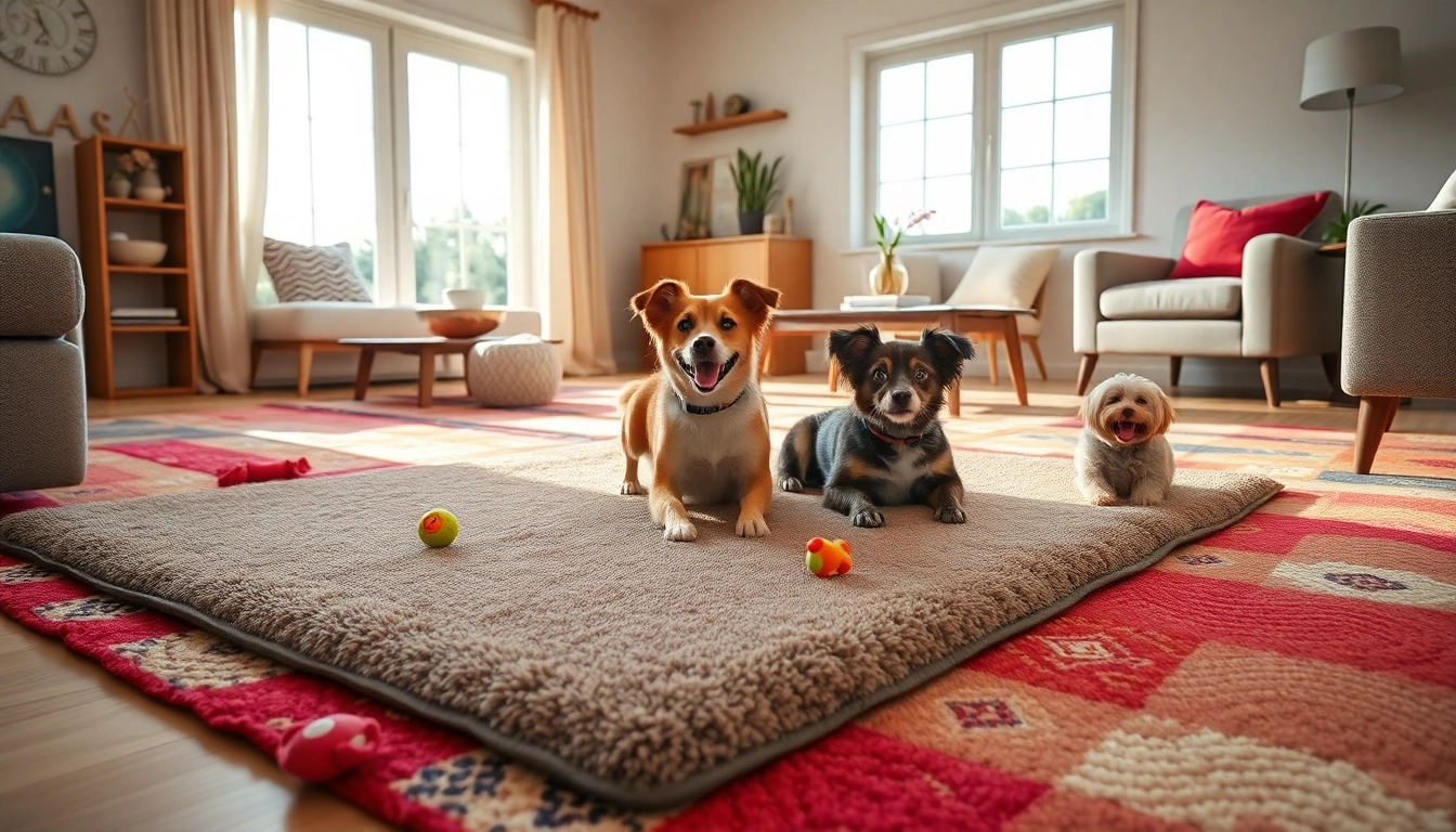 Nagermatte für Haustiere in einem einladenden Wohnraum, perfekt für ein gemütliches Ambiente.