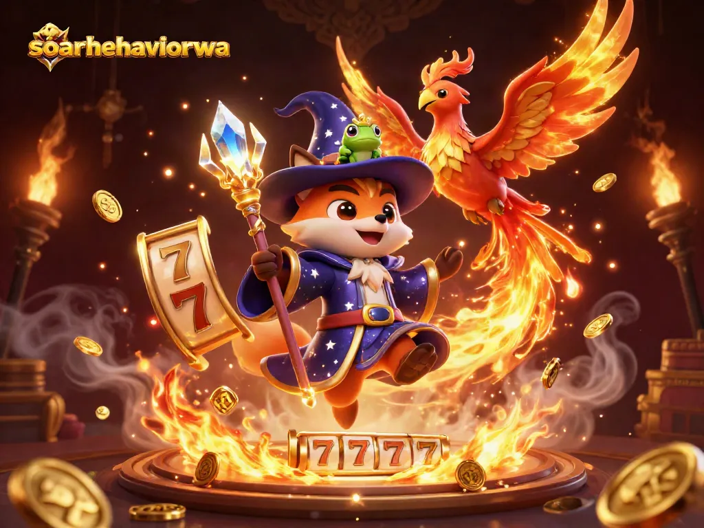 Spin the reels and win big at soarbehaviorwa with a dazzling fantasy-themed casino scene filled with treasures.