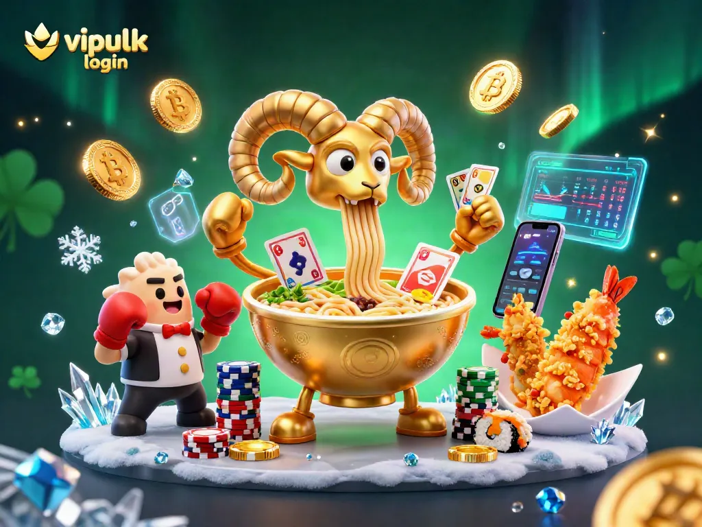 Play exciting games at vipluck login with vibrant characters, coins, and casino elements.
