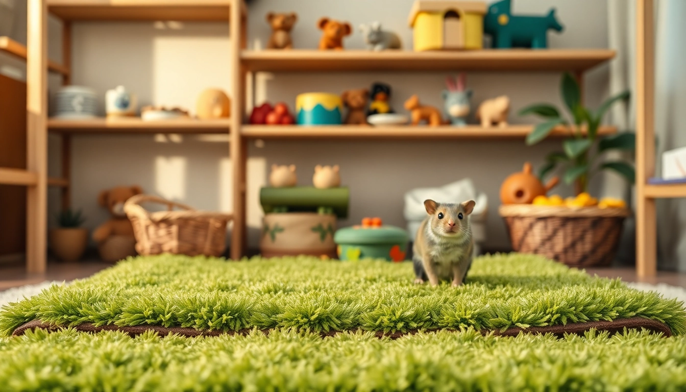 Nagermatte in a cozy pet environment showcasing natural comfort and softness.