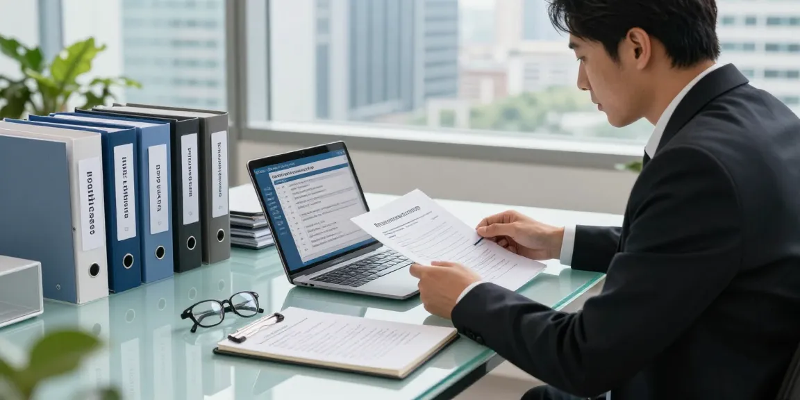 Data privacy consultation scene at Startseite, showcasing expert reviewing compliance documents for businesses.