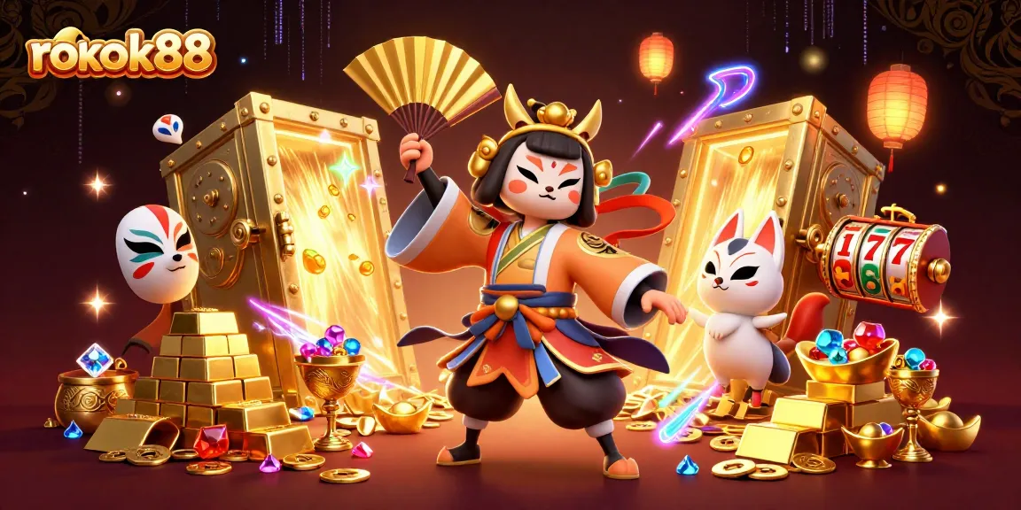 Engage with rokok88 through thrilling casino adventures featuring exciting slot elements and characters.