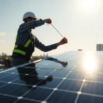 Optimizing Pv anlagen wien engagement with professional solar installation on urban rooftops.