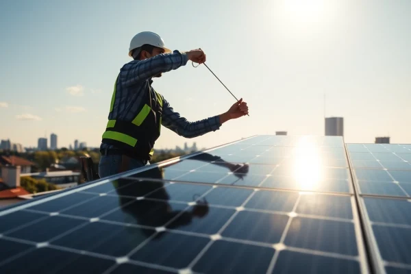 Optimizing Pv anlagen wien engagement with professional solar installation on urban rooftops.