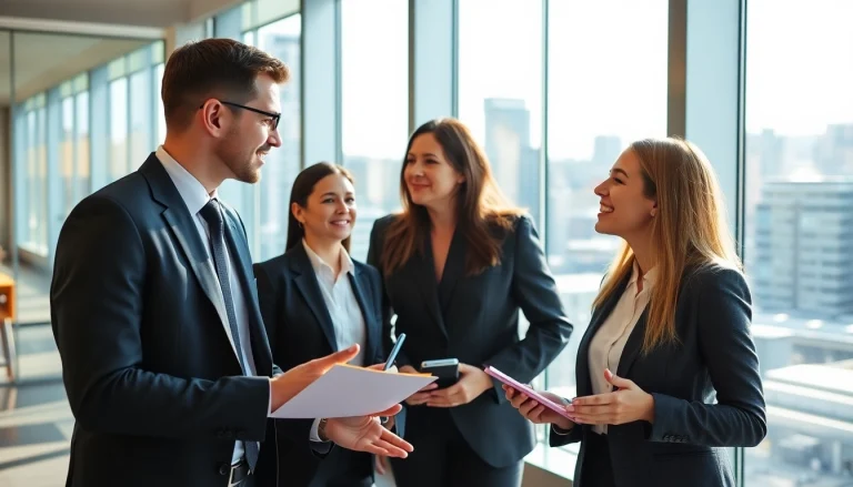 Headhunter Schweiz in einem modernen Büro bei erfolgreicher Rekrutierungsbesprechung.