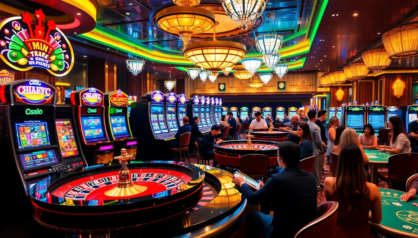 Experience thrilling gameplay at U888 com with vibrant casino tables, slot machines, and excited players.