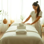 편안한 가정 환경에서 친절한 마사지 치료사와 함께하는 평택출장마사지 설치 사진